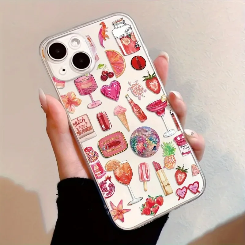 

Cute Summer Theme Phone Case For Samsung Galaxy S26 S25 S24 S22 S23 Ultra Plus Shockproof Cover S22+ S23+ S24+ S25+ S26+ Fundas