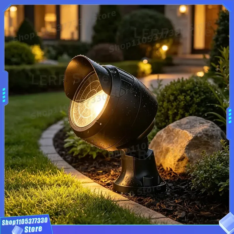 IP65 Waterproof Aluminum LED Flood Light Multi Angle Adjustable Landscape Lighting Warm White Even Illumination 2 Year