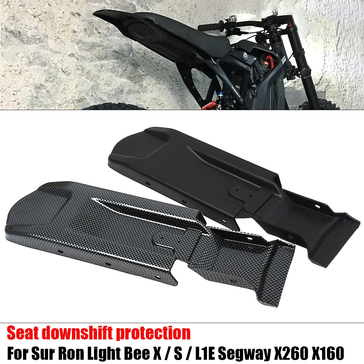 Motocross Rear Fender Inner Panel Seat Under Guard Plate For Sur‑Ron Surron Light Bee XS Electric Motorcycle Replacement Par