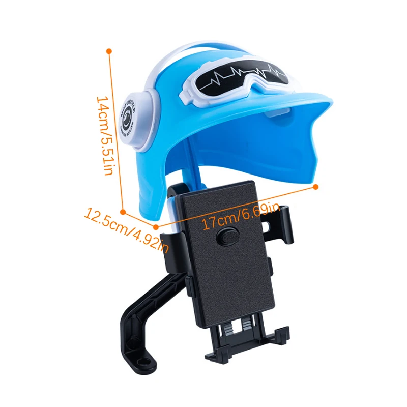 Summer Electric Bike Phone Sunscreen Stand Small Helmet Rider Motorcycle Mobile Phone Holder Cycling Phone Waterproof Sunshade