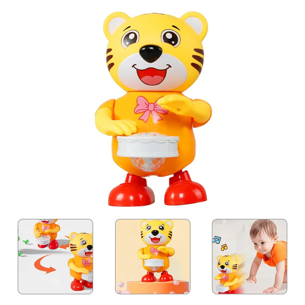 Drumming Tiger Robot Dancing Singing Musical For Kids Children Gift Baby Educational Playtime Interactive Learning