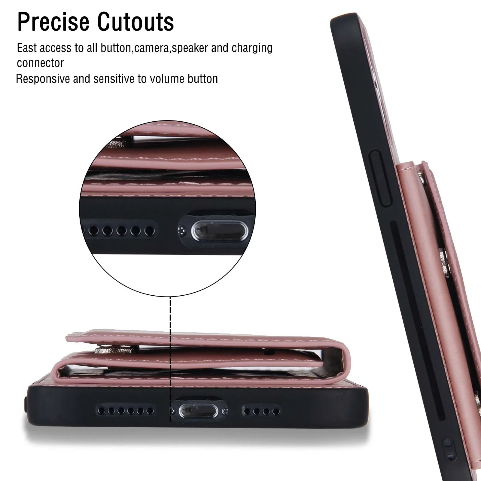 PU Leder Flip Telefon Fall Für iPhone 12 mini 11 Pro XS Max X XR 7 8 SE2 2020 Brieftasche karten Slots Stoßfest Abdeckung