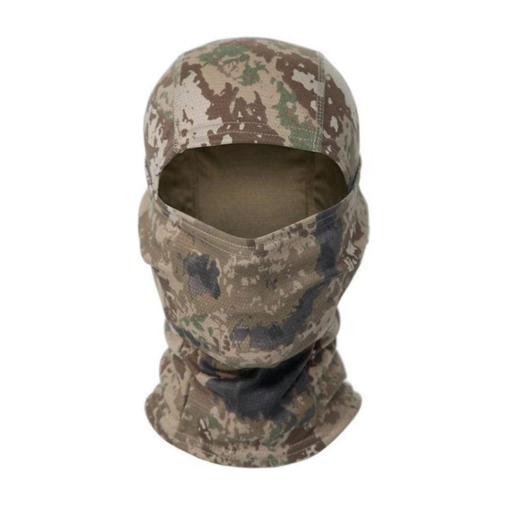 Camo Face Mask Bandana Balaclava Hood Headwear for Men Women Tactical Training Cycling Ski Wind  Covering Neck Gaiter