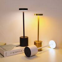 Modern minimalist touch controlled 3-color dimmable desk lamp suitable for home decoration, bedside or office use, USB charging
