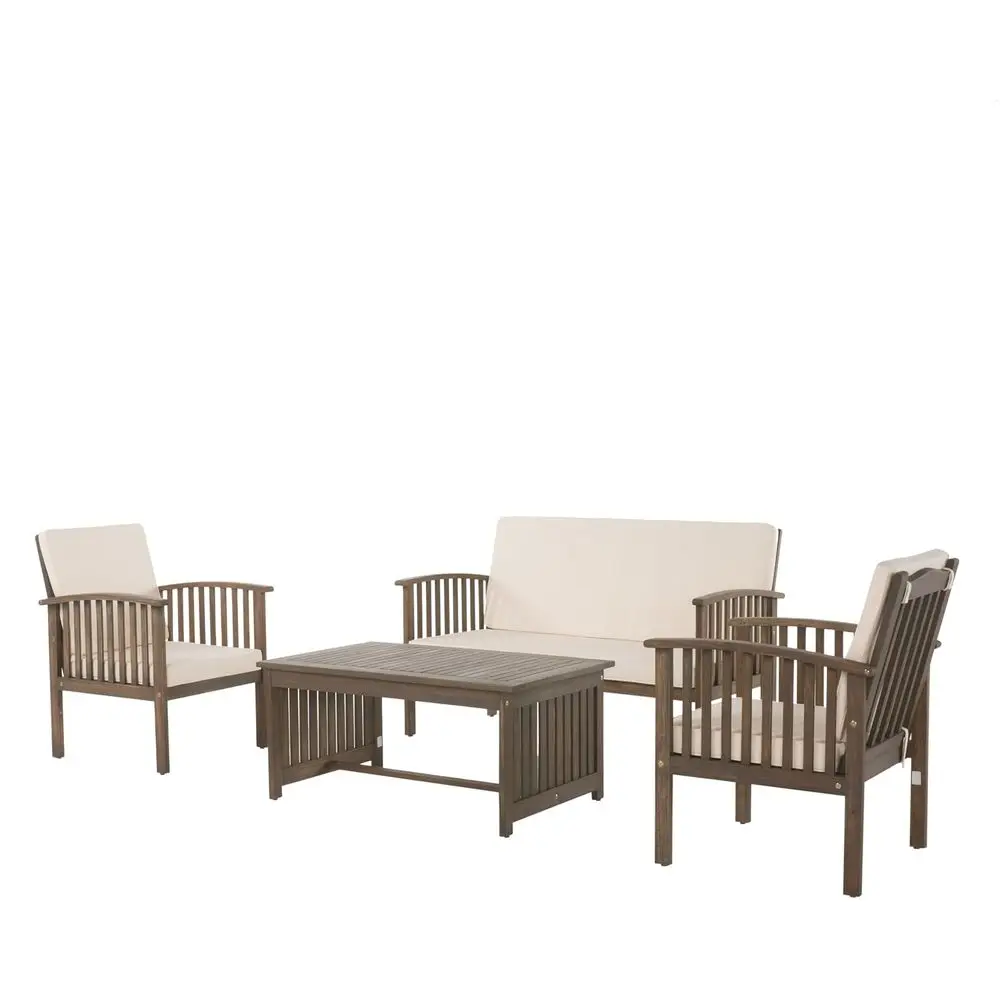 

4-Piece Acacia Chat Set in Greyish Cream