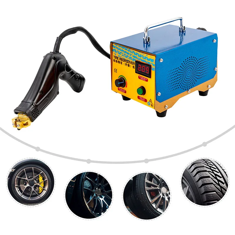 Industrial Electric Tire Regroover Machine Truck Bus Tire Tread Grooving Cutter Adjustable Tire Regroover