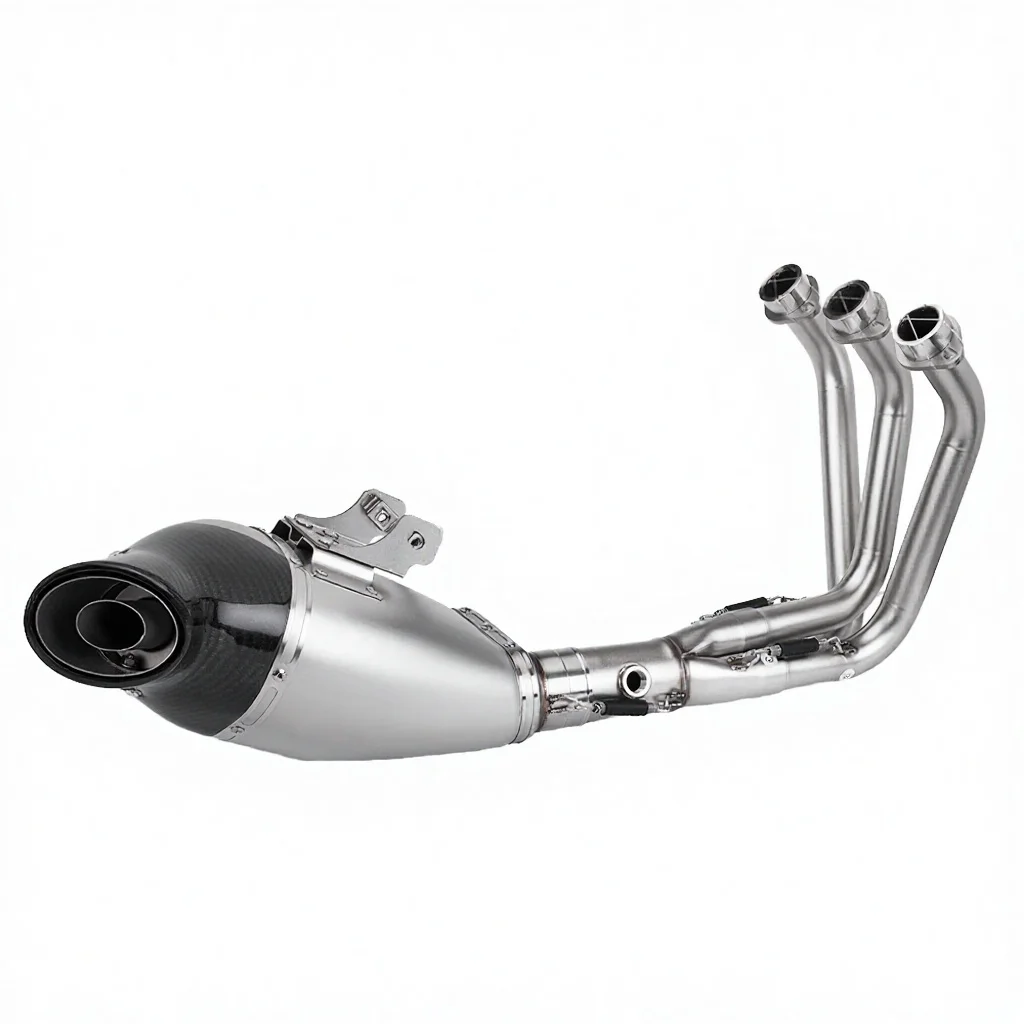 New Motorcycle Titanium Alloy Exhaust System Pipe for Brutale 1000 Fits Original Front Middle Link 3