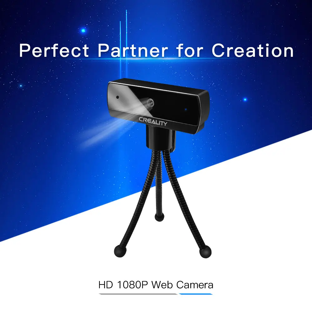 Creality 3D Printer Camera CRCC-S7 HD 1080P Web Camera Remote Monitoring Control Could Print Real-time View 3D Printer Parts