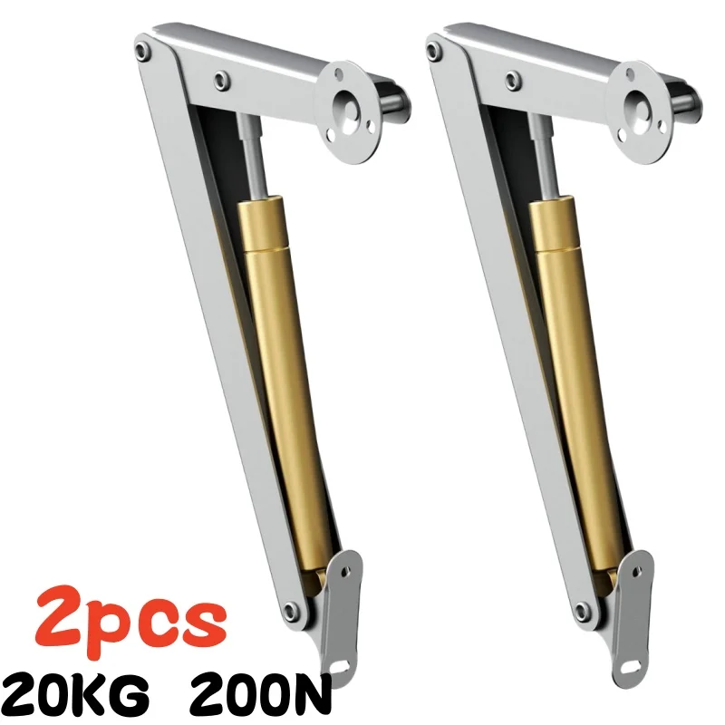 2 Stuks Zware Gasveren 60N-200N Soft Close Deksel Ondersteuning Scharnieren Automatische Langzaam Verlagen Veilig Pneumatische Deksel Lifters gasveren