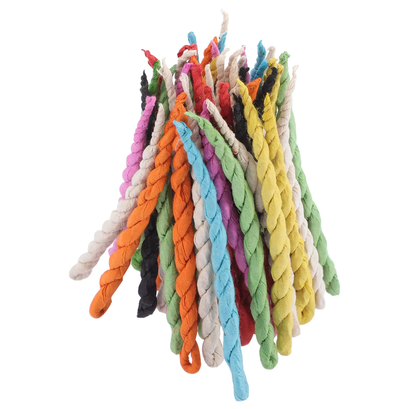 

1 Set Handmade Rope Incense Premium Cotton Materials Slow Burning For Meditation Yoga Temple Relaxation Herbs String Fresh Air