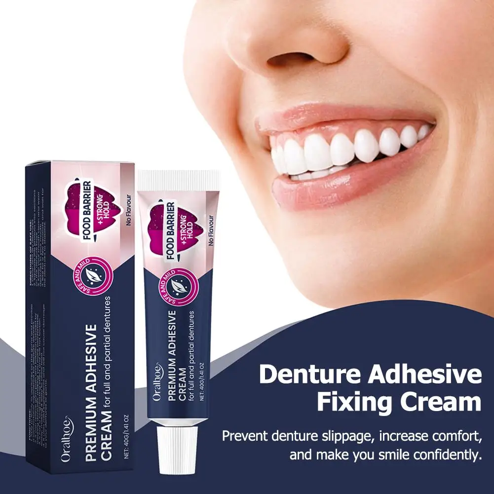 Thermoplastic Denture Fixing Adhesive Improve Tooth Comfort Prevent Denture Loosen Long-Lasting Fixative Falseteeth Solid Glue