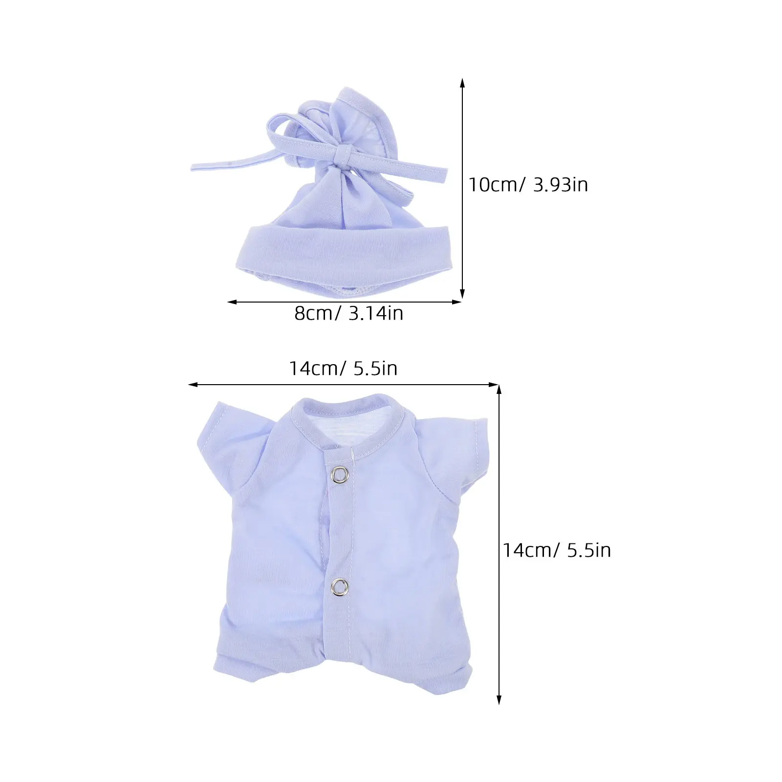 Set di 10 Pezzi Abbigliamento Invernale per Bambole, Tutine, Cappello, Costume per Neonati, Accessori per Gioco di Ruolo, Outfit Confortevole per Bambole