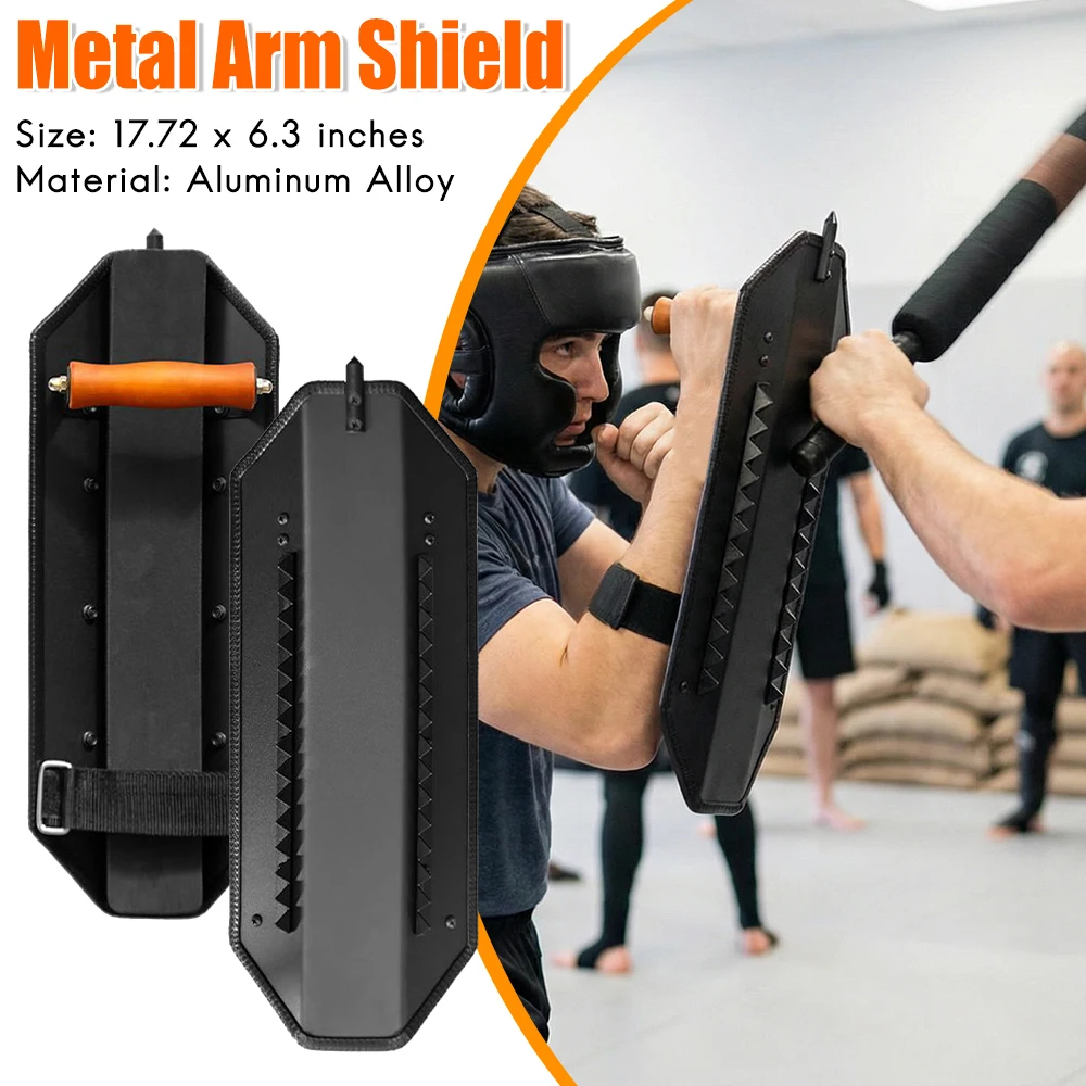 

Aluminum Alloy Self Defense Shield Self-defence Arm Type Anti-Riot Shield Multifunctional for Outdoor School Mall Home