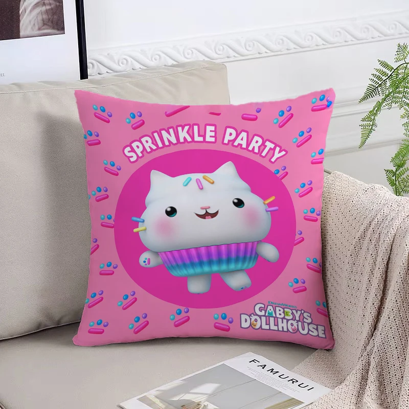 

Cute G-Gabbys Dollhouse Cushion Covers for Decorative Cushions Home Decoration Pillowcases for Pillows 45x45 Cushions Cover Bed
