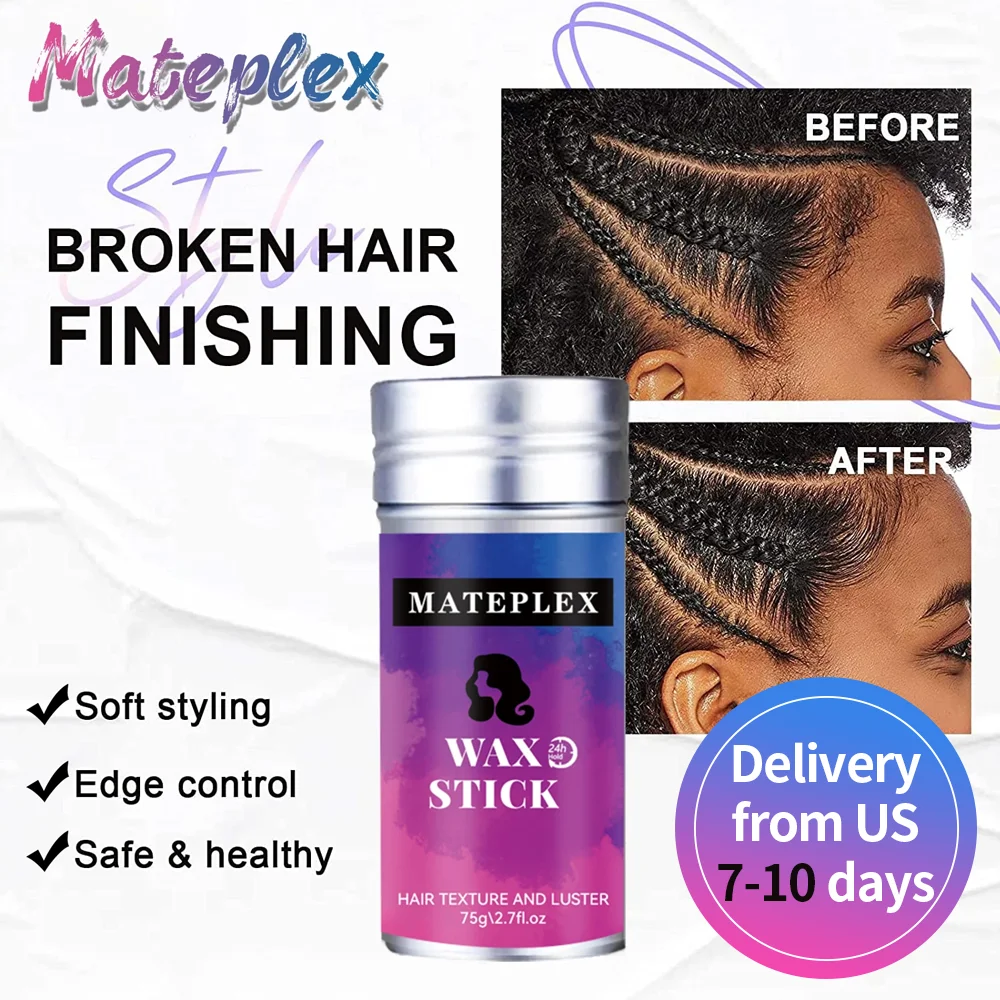 Wax Stick voor Pruik Niet Vettig Rand Controle Gel voor Haar Styling Anti-kroezen Haar Fixatief Gel Gebroken Haar Afwerking Pruik Installeren