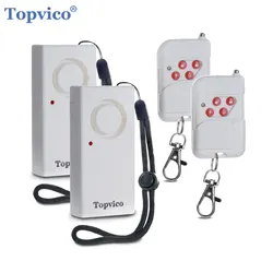 Topvico Door Handle Alarm Vibration Triggered, Hotel Travel Portable Door Alarm, 130dB Wireless Home Security for Kids, Elderly