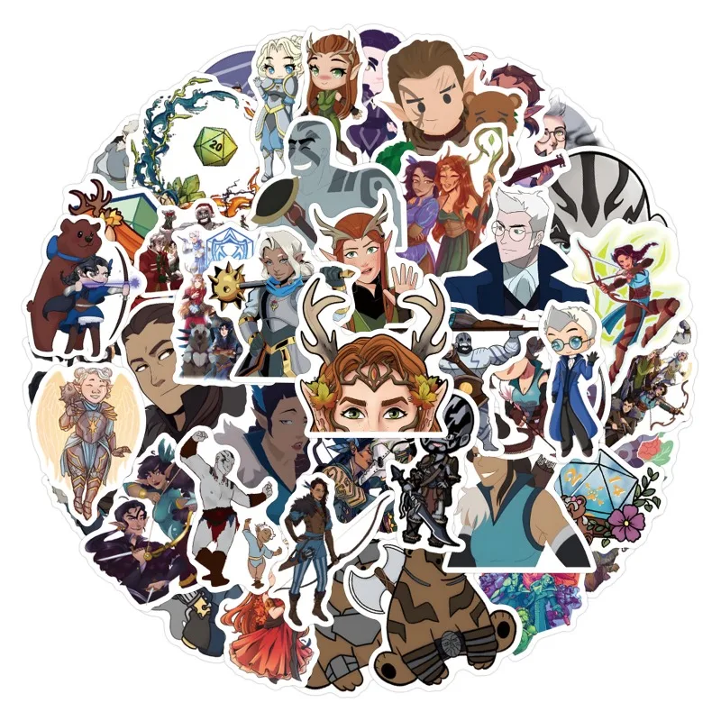 55 pezzi The Legend of Vox MachinaCartoon Graffiti adesivi decalcomanie valigia computer portatile decorazione chitarra fai da te bambini classici giocattolo