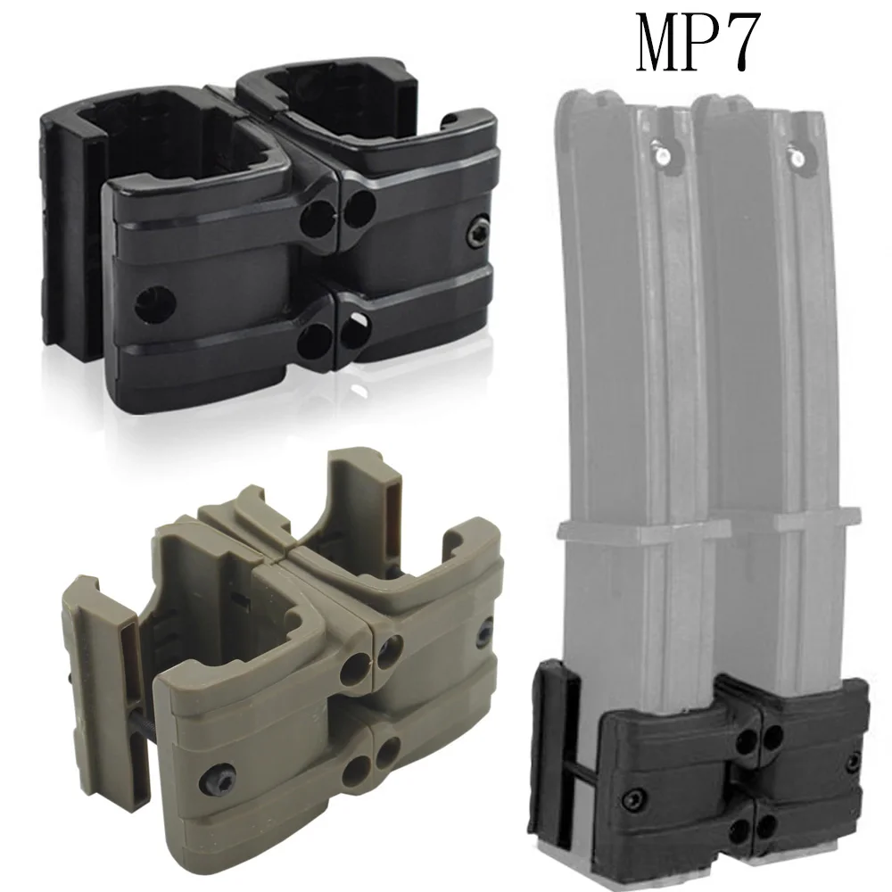 Tactical Rifle Gun MP7 Magazine Parallel Connector Double Magazine Coupler Clip Holder Hunting Accessories