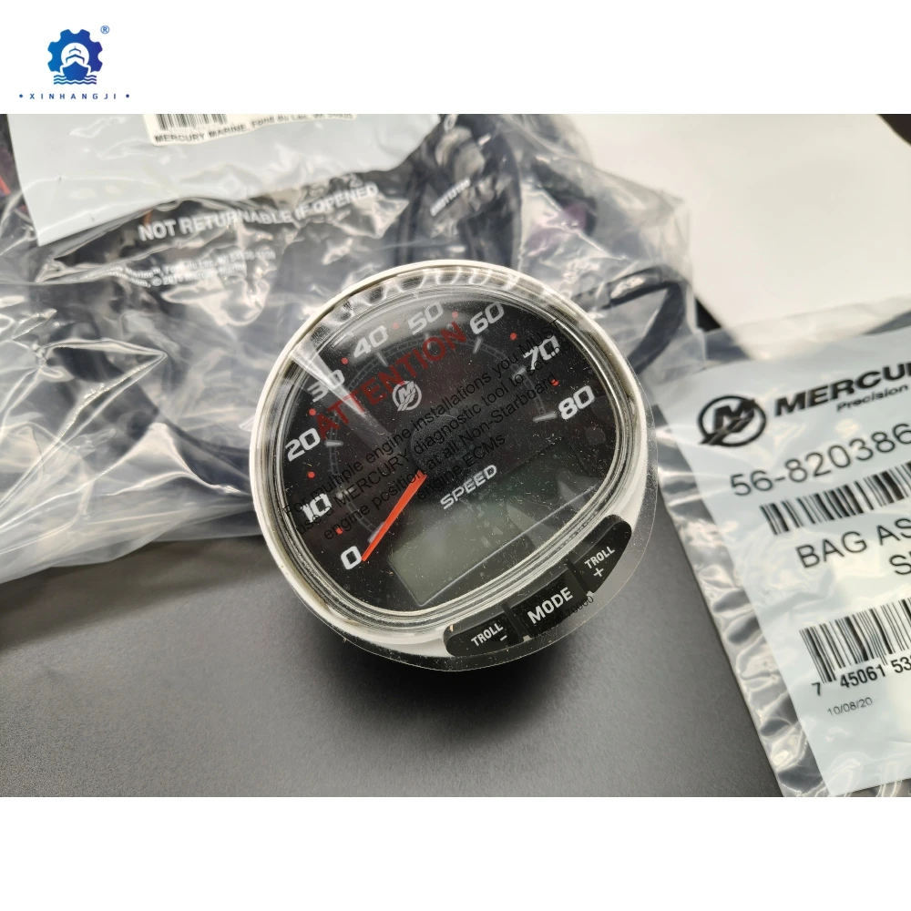 مقياس السرعة 80MPH Mand مع حزام 79-8M0137551 لـ Mercury OEM SmartCraft SC1000 8M6005761 ملحقات القوارب #3