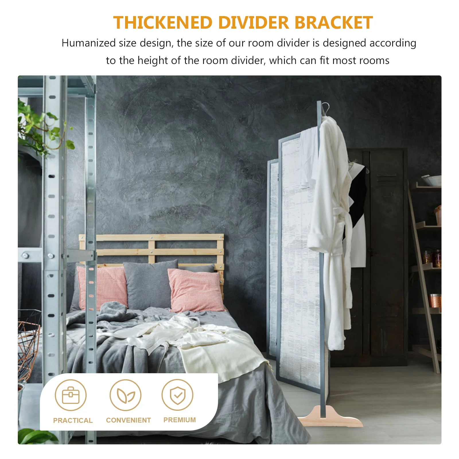 

2Pcs Thickened Divider Base Strong Room Screen Stand for Home Office Privacy Partition Fits Most Folding Screens Wear Resistant