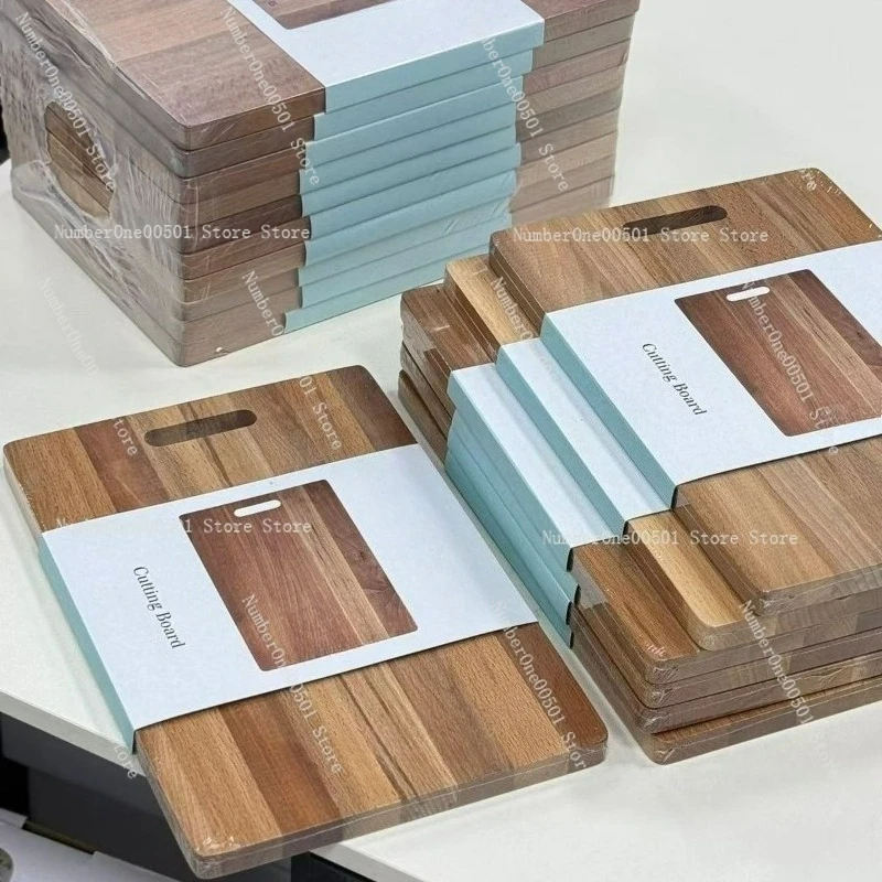 Solid Wood Rectangular Beech Chopping Board Kitchen Cutting Board Anti Mold Wooden Board
