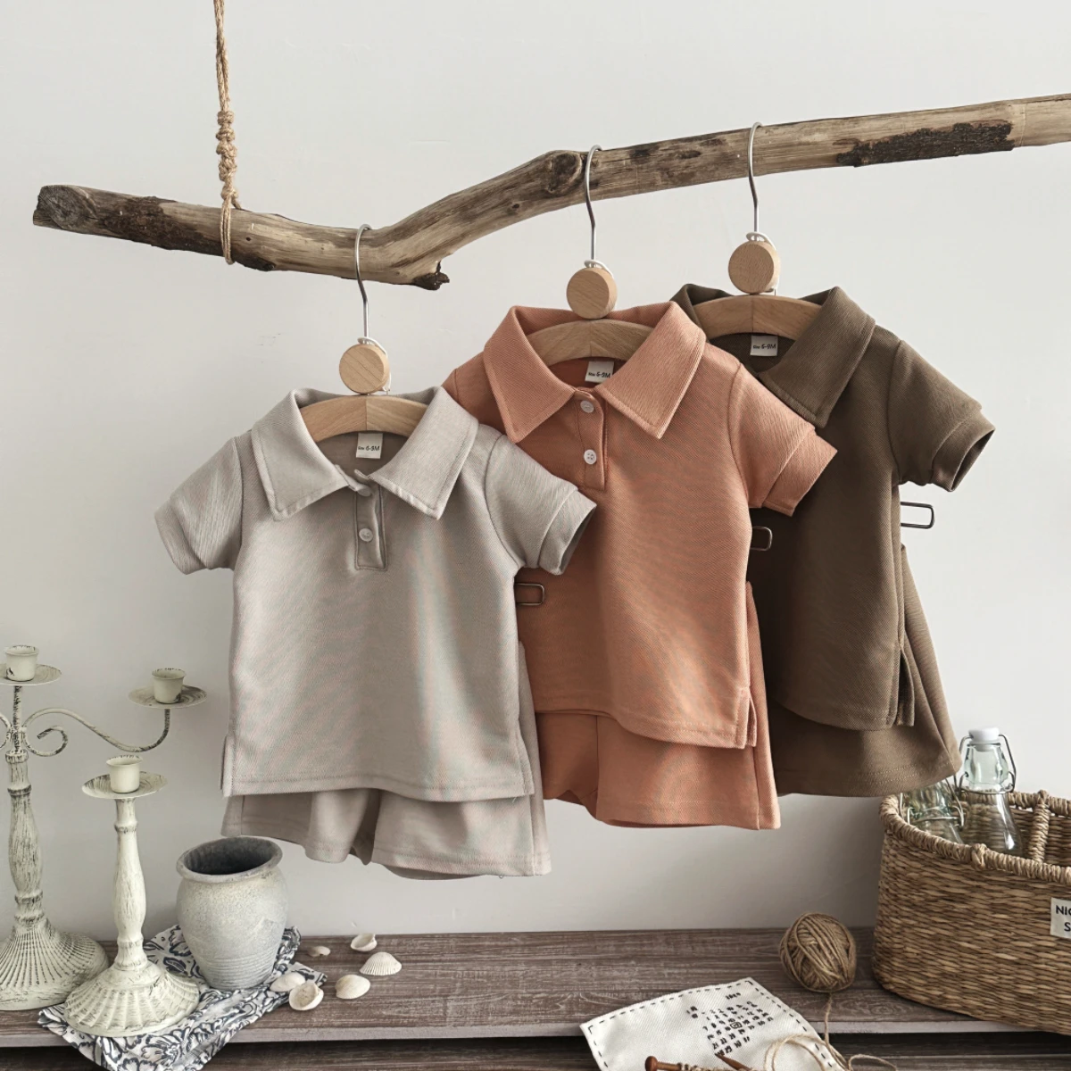 conjunto-de-duas-pecas-para-bebes-de-0-a-3-anos-estilo-casual-cor-solida-camiseta-de-manga-curta-shorts-para-bebes-de-0-a-3-anos
