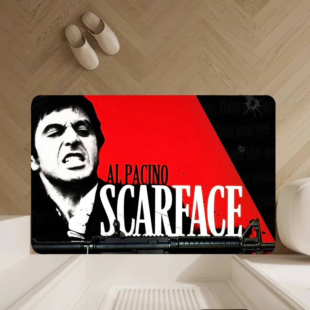 Scarface 1983 film  Floor Mat Floor Mat Anti-Slip Bathroom Kitchen Bedroom Living Room Entrance Rug Home Decor