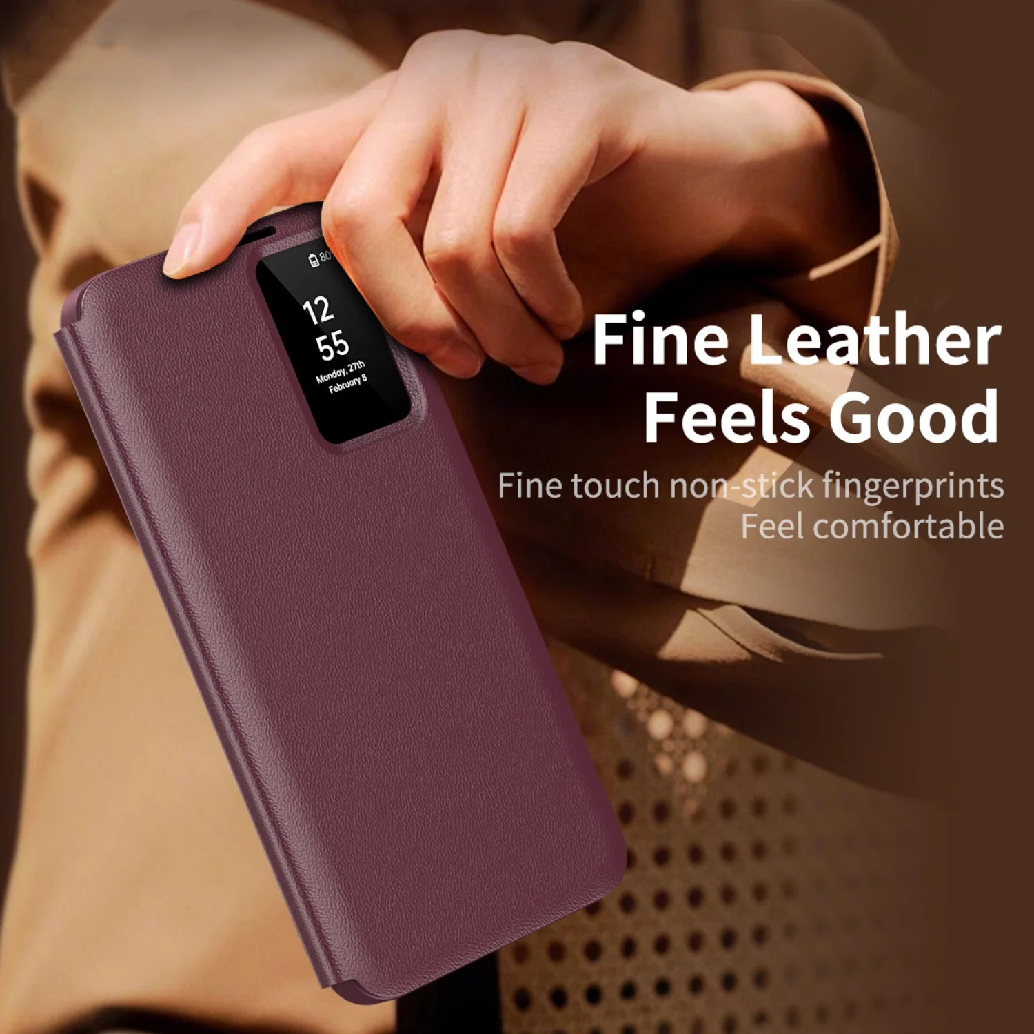 Luxury Smart Wallet Case For Samsung Galaxy A55 A56 A36 A16 A17 A27 A57 S22 Ultra S23 FE S24 Plus S26 S25 Edge Flip Phone Cover