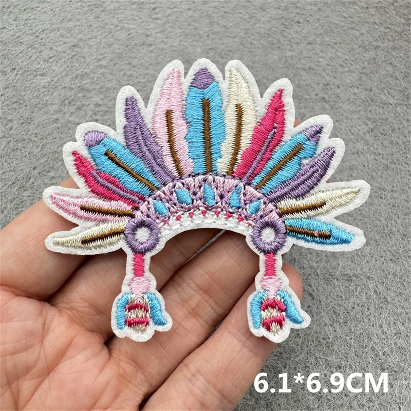 Daisy Sunflower Embroidered Patches For Clothing DIY Iron On Patches Cartoon Fusible Patches on Clothes Sticker Applique