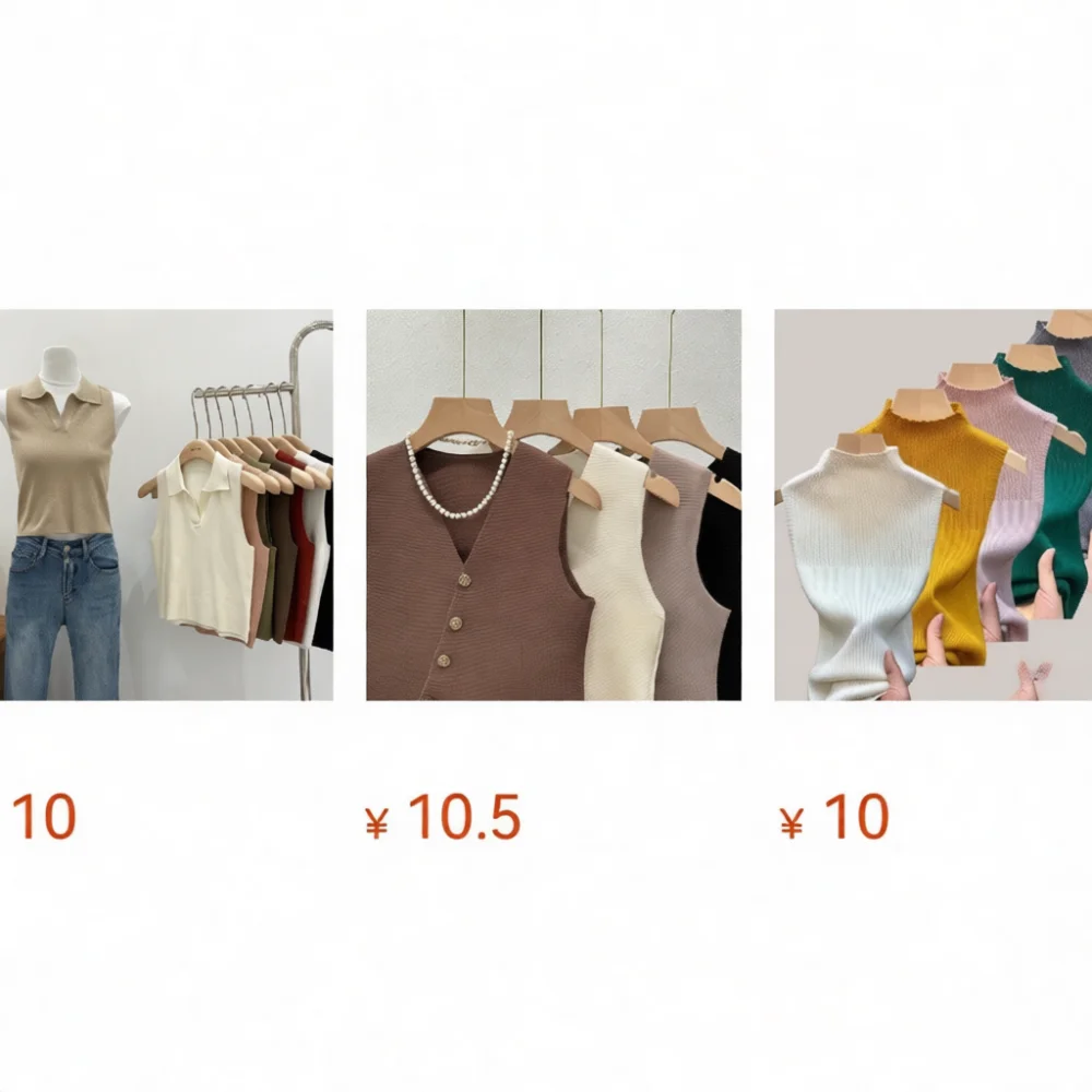 Fashion Womens Summer Tank Top V Neck Casual Sleeveless Knit Vest Polo Collar Slim Fit Soft Basic Layer Shirt