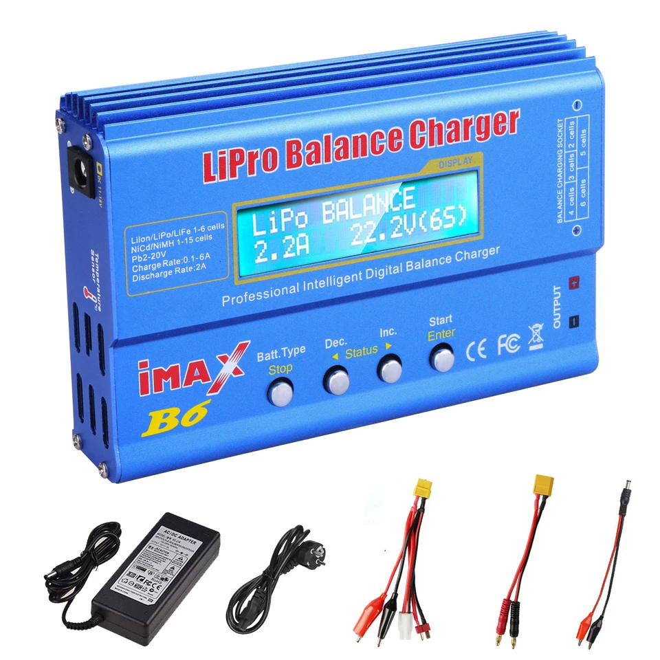 IMAX B6 80W Lipo Balance Charger with Adapter