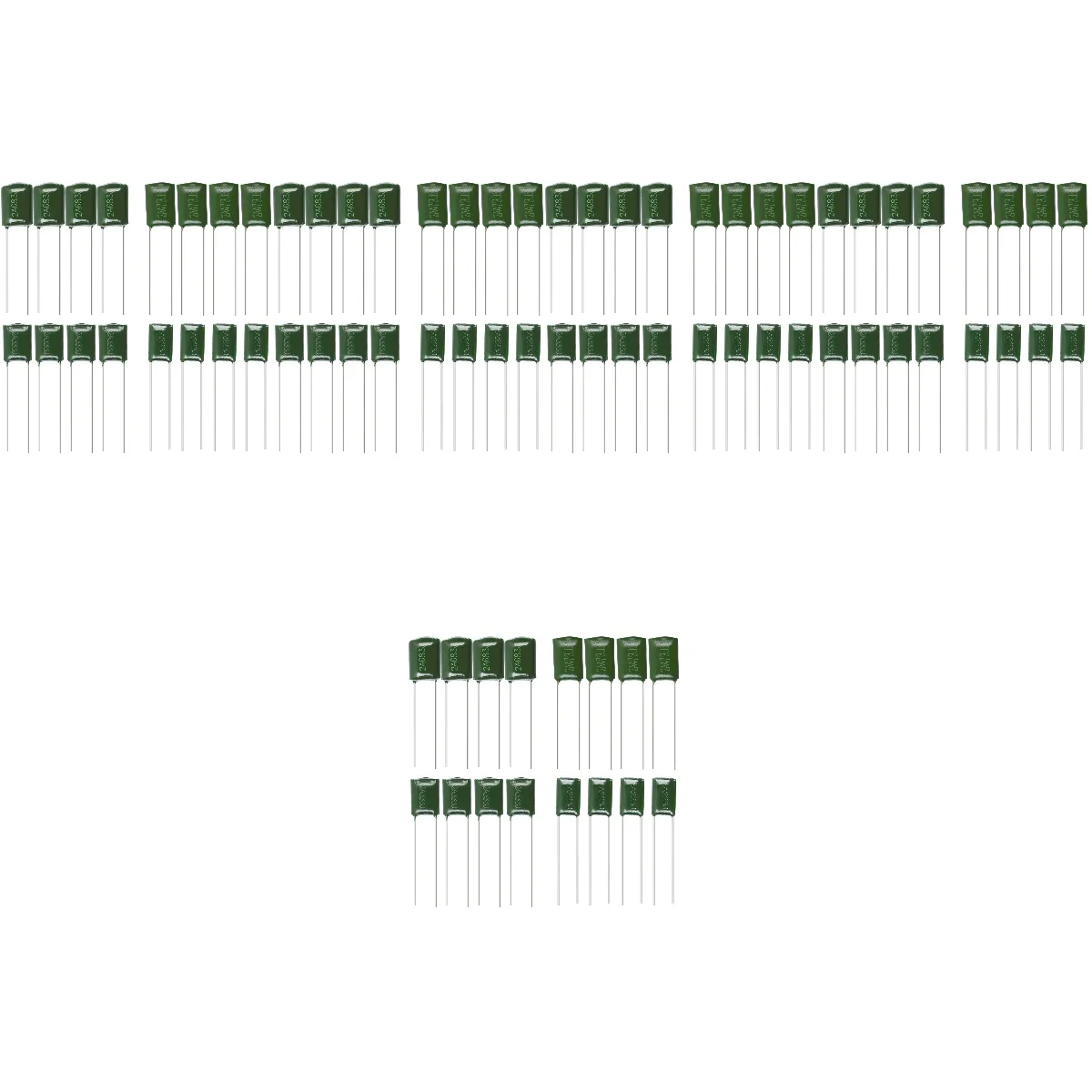 

5pcs 5 Pack Electric Guitar Accessories Kit Capacitor Assortment Wiring Capacitors Green