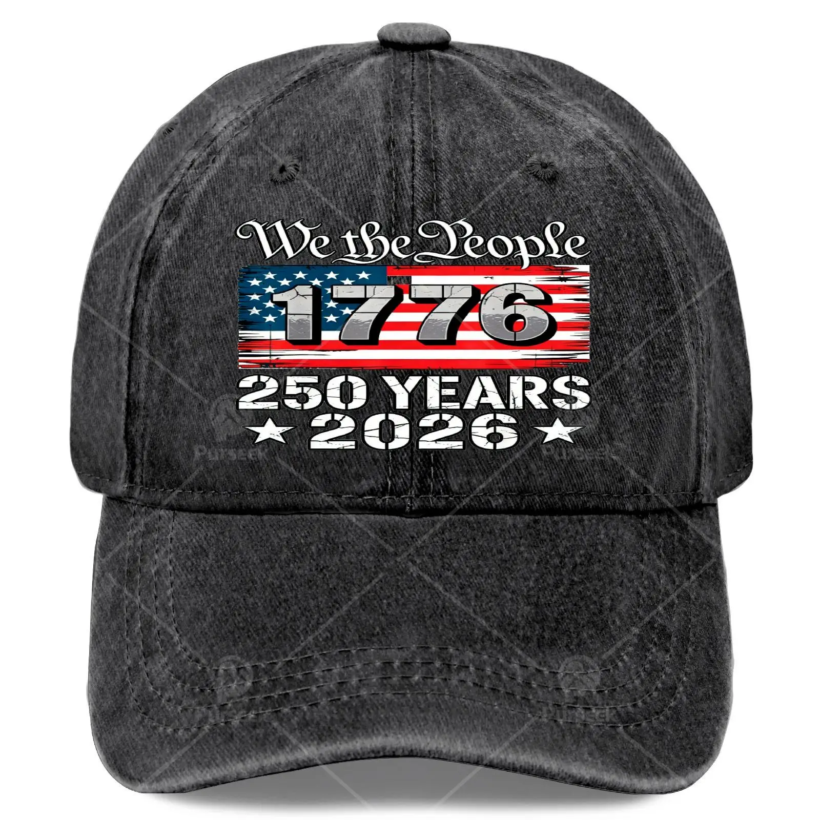 Vintage 250 Years 17762026 250th 4th July Baseball Hat Unisex Soft Washed