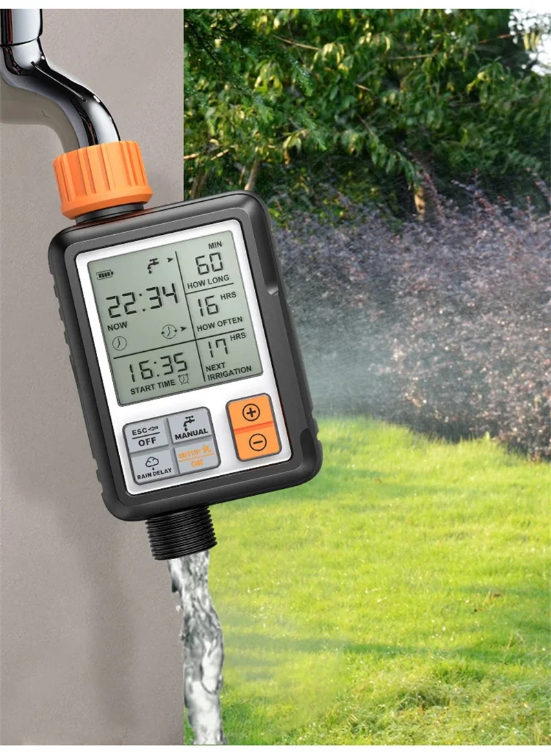 

New Design Outdoor Yard Electronic Automatic Water Timer Garden Watering Irrigation Digital Sprin System Sprinkler Control Timer