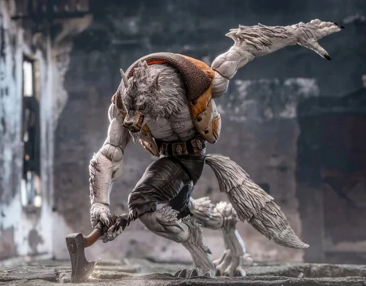 FuRay Planet MU-FP002W 1/12 Wilderness Hunter modelo de hombre lobo blanco conjunto completo 20cm Butcher William modelo de figura de acción