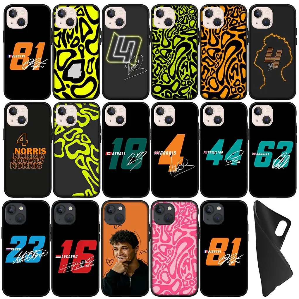 Lando LN4 Norris Supercar No4 No 4 81 16 Case for Apple iPhone 16 11 Pro XS Max X XR 6 7 8 6S Plus + SE 2022 16+ Phone Cover