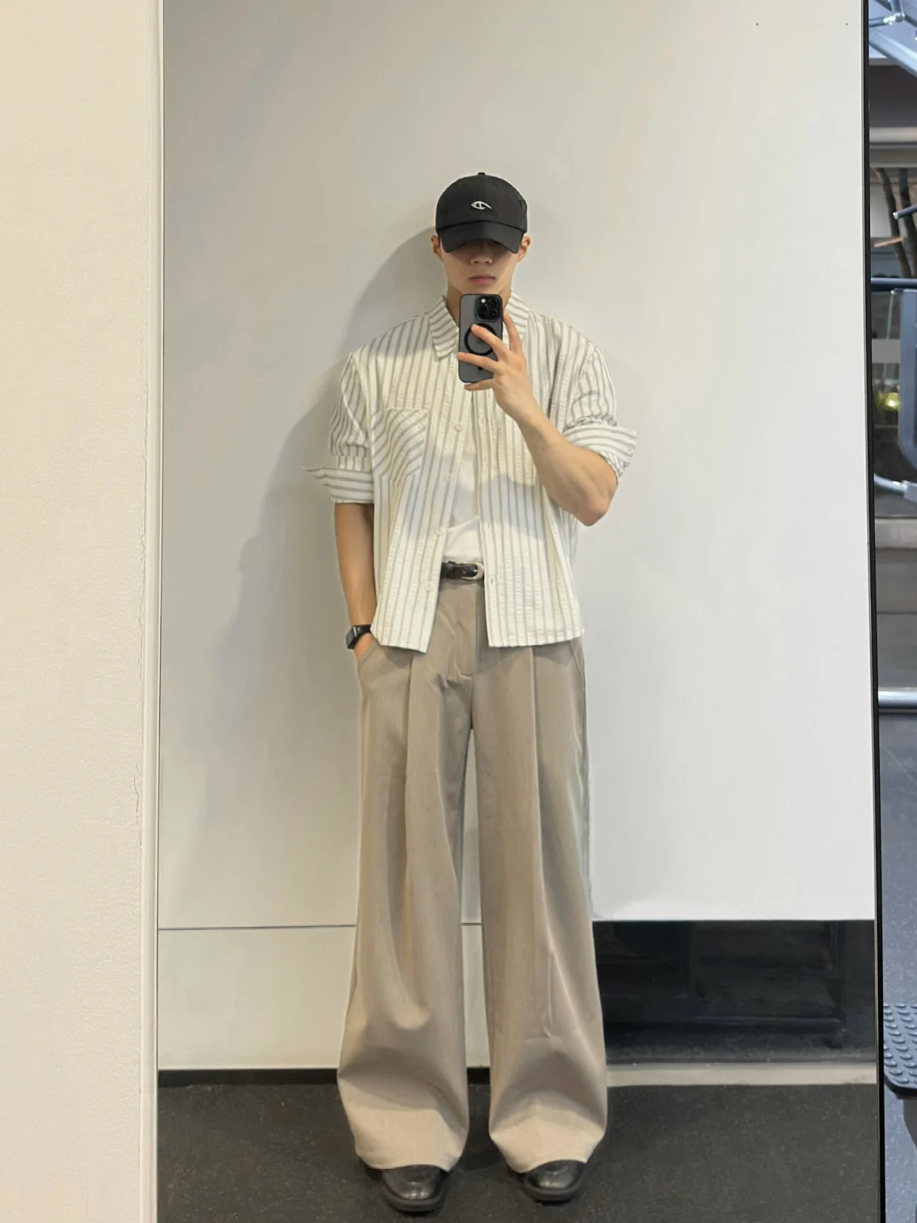 

Мужское повседневное универсальное пальто свободного кроя в полоску Bubble irt Long Sve в американском стиле ретро, из полиэфирного волокна