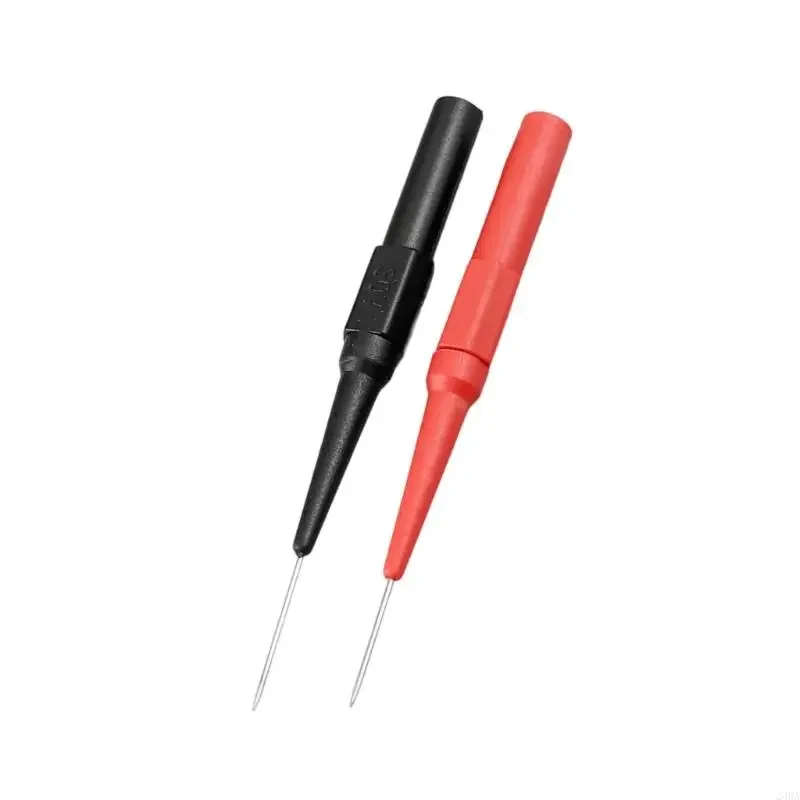 Extremely Fine Automotive Diagnostic Tool Pair Strong Multimeter Test Leads Set 4mm Plugs For Wire Insulation Piercing