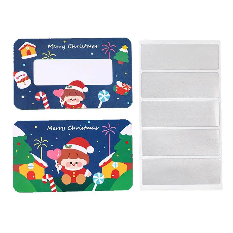 DIY Christmas Scratch Off Card Creative Scratch Cards Funny Christmas Accessories Festive Party Supplies For Classroom