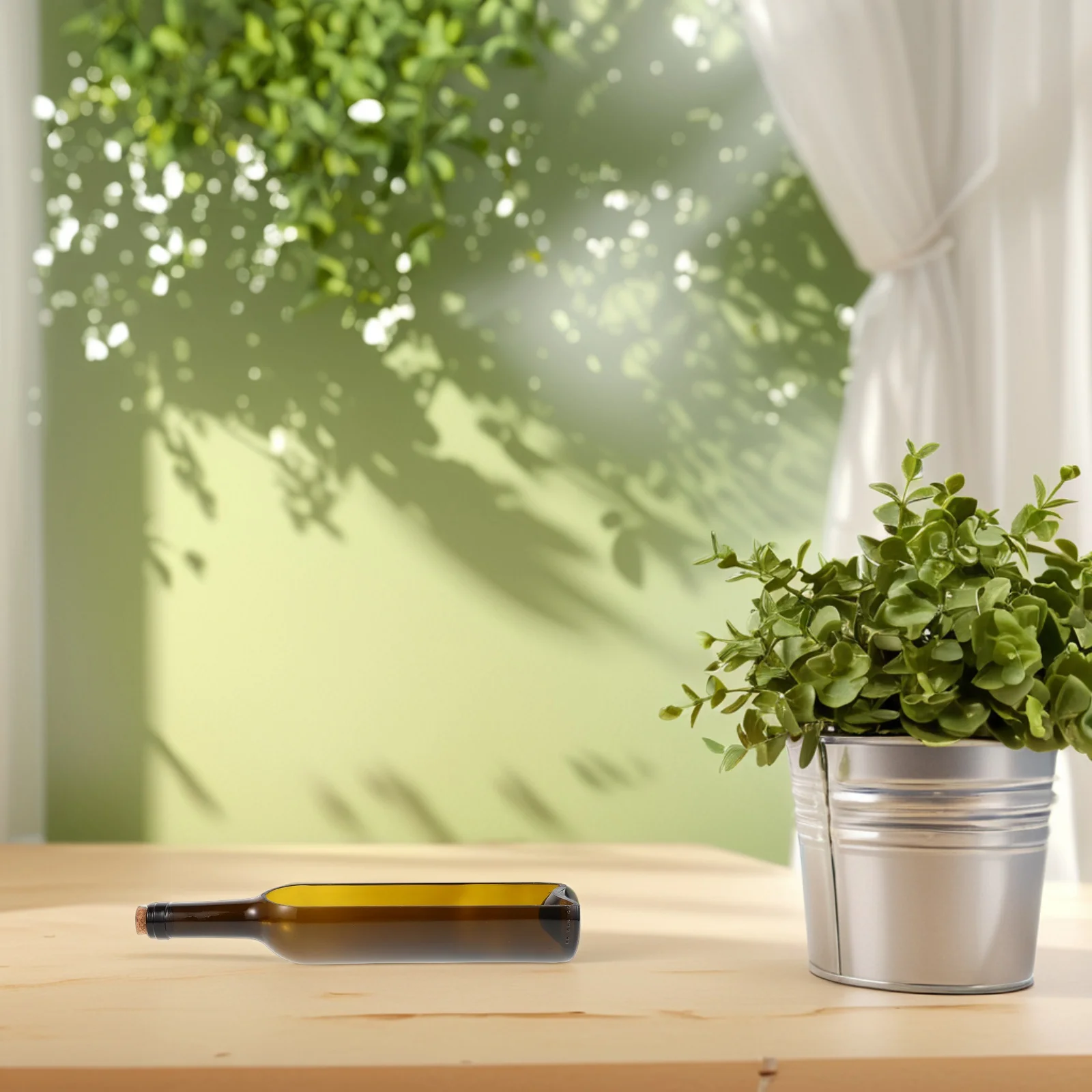 المعاد تدويرها زجاجة النبيذ زارع العصارة الزجاج زهرية ترتيبات الأزهار وعاء الفاكهة متعدد الاستخدامات الشمعدان ديكور المنزل داخلي #3