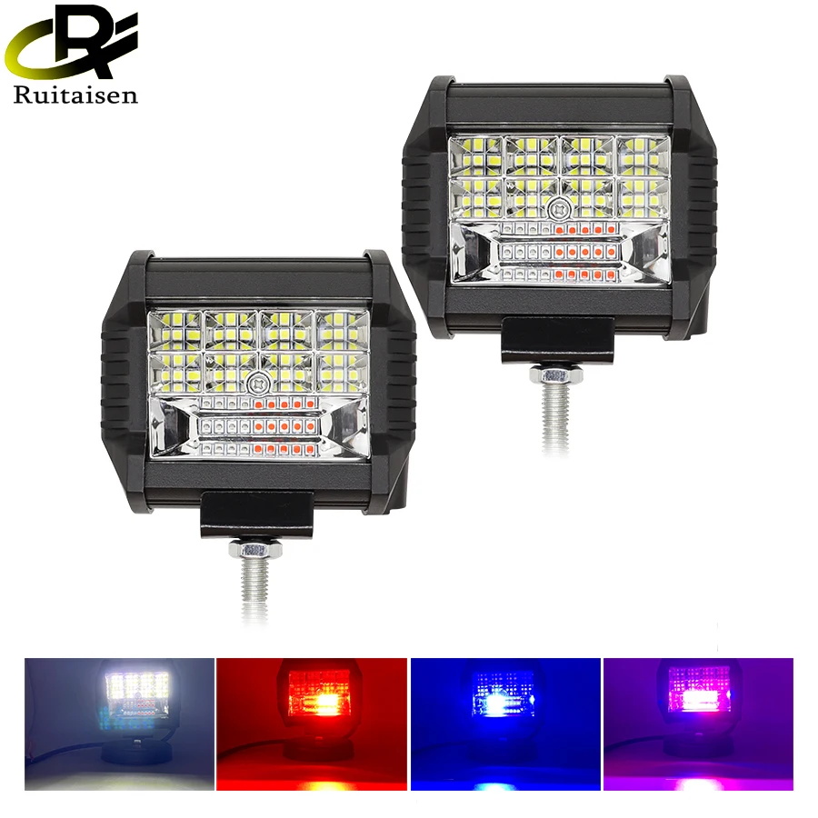 4 inch 60W Work Light Spot Light Truck Driving barra led 4x4 off road for Boat Tractor SUV ATV 12V 24V luces led para vehiculos