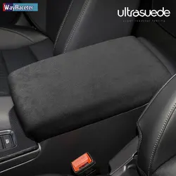 Ultrasuede Top Suede Wrap Car Armrest Box Panel Trim Cover For Honda Civic 11th Gen 2021 2022 2023 Accessories