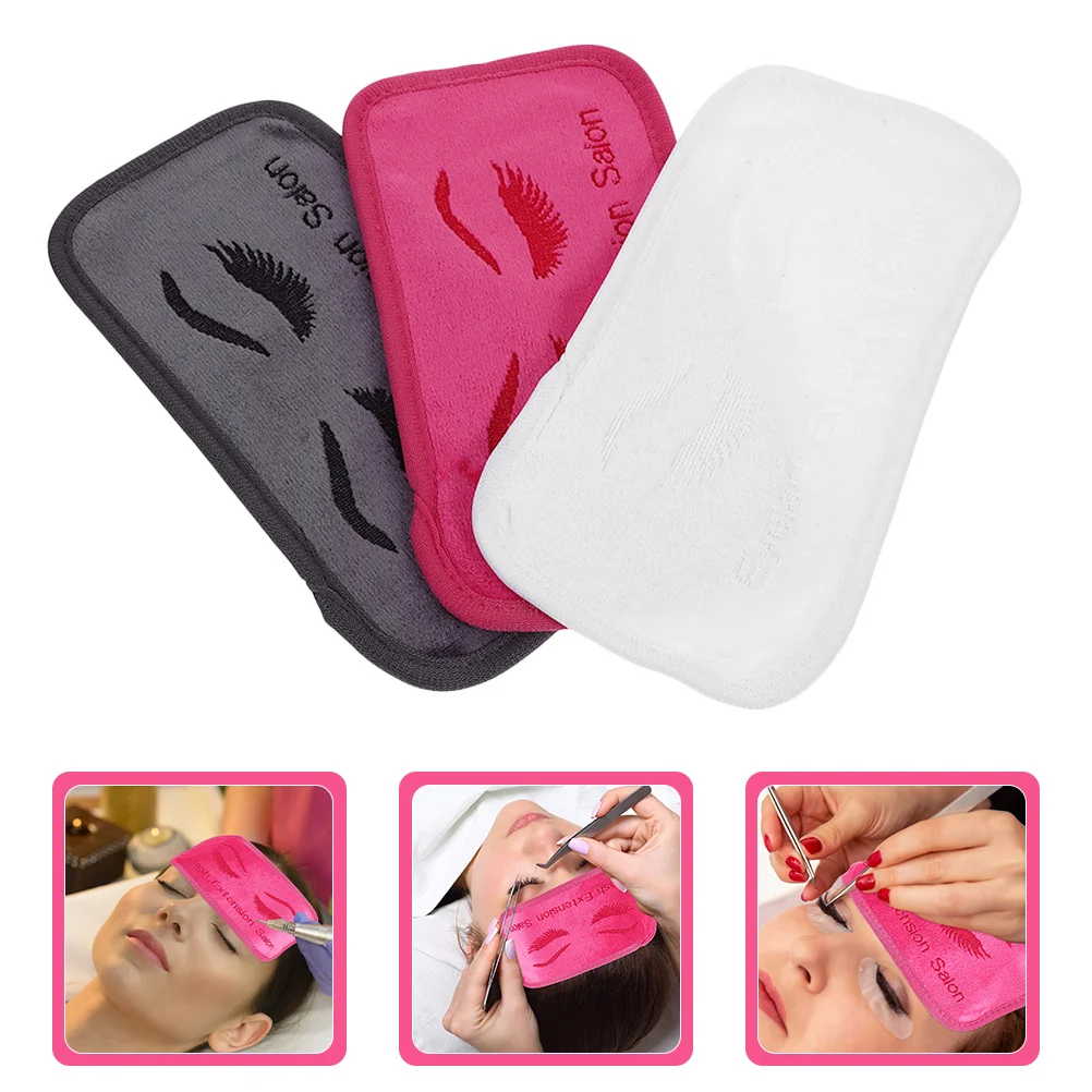 

6Pcs Eyelash Extension Forehead Pads Ergonomic Soft Cloth Lash Grafting Tools Reusable Comfortable Forehead Support for Beauty