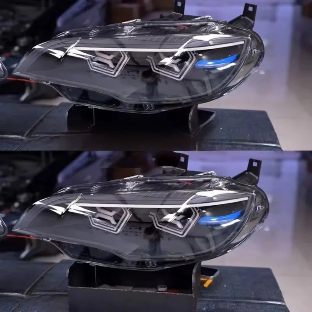 

For X5/X6 2009-2013 E70/E71 Modified Headlights - 12V 25W 4000 6000K RGB DRL Highlight Output H4 Bulbs
