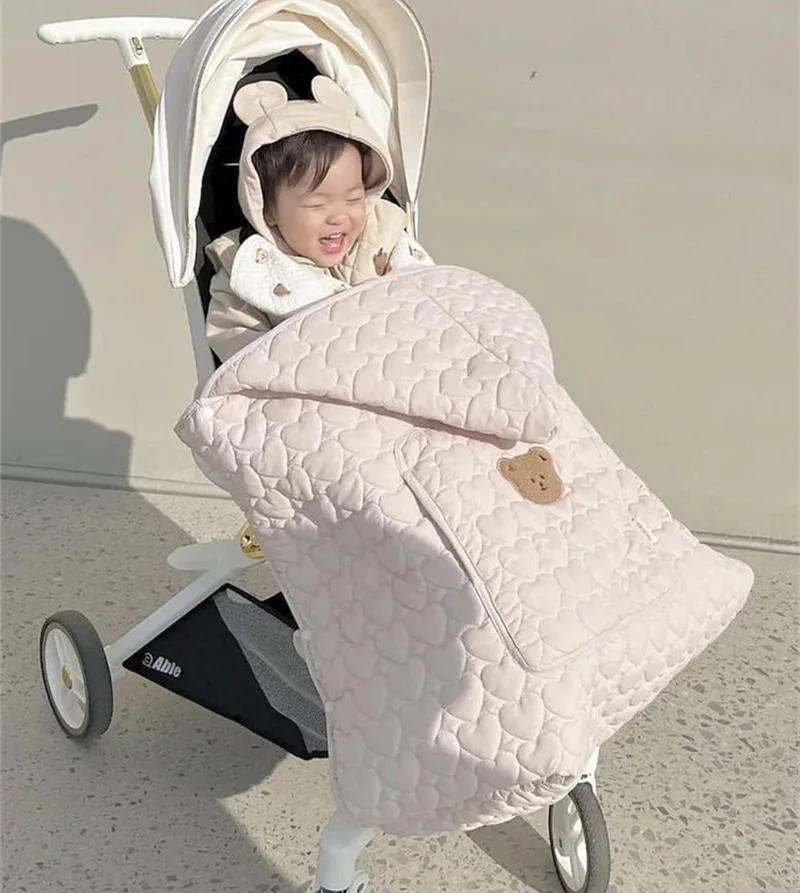 Children's cloak  autumn and winter windproof blanket cart cover blanket  baby shoulder strap waist stool  windproof  warm