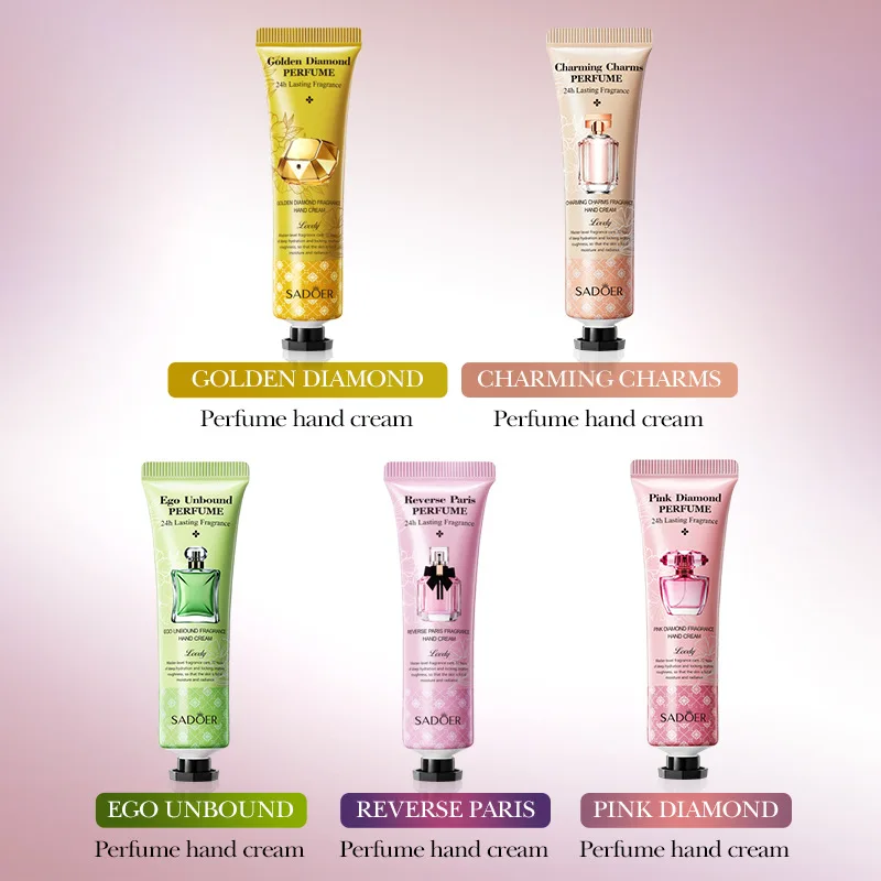 

SADOER Pink Diamond Perfume Hand Cream Moisturizing, Moisturizing and Brightening Care Anti-Wrinkle and Anti-Crack Hand Cream