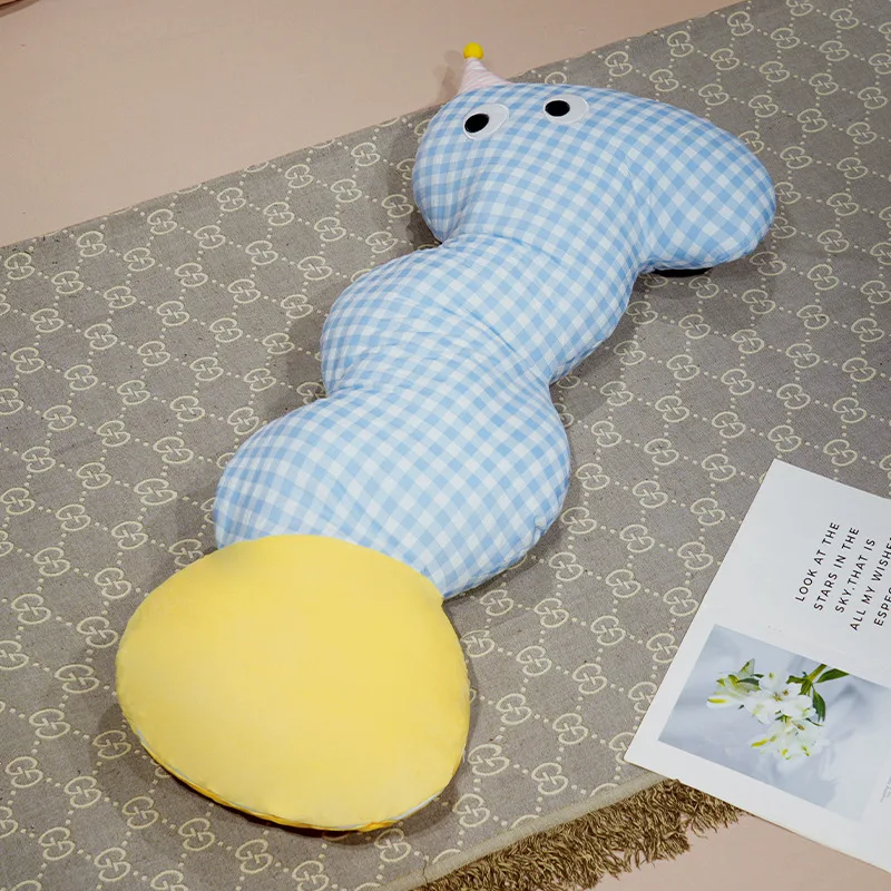 

Long Cushion Stuffed Toys Wavy Side Sleeping Soothing Pillow Bay Window Headboard Cushion Surprise Gifts