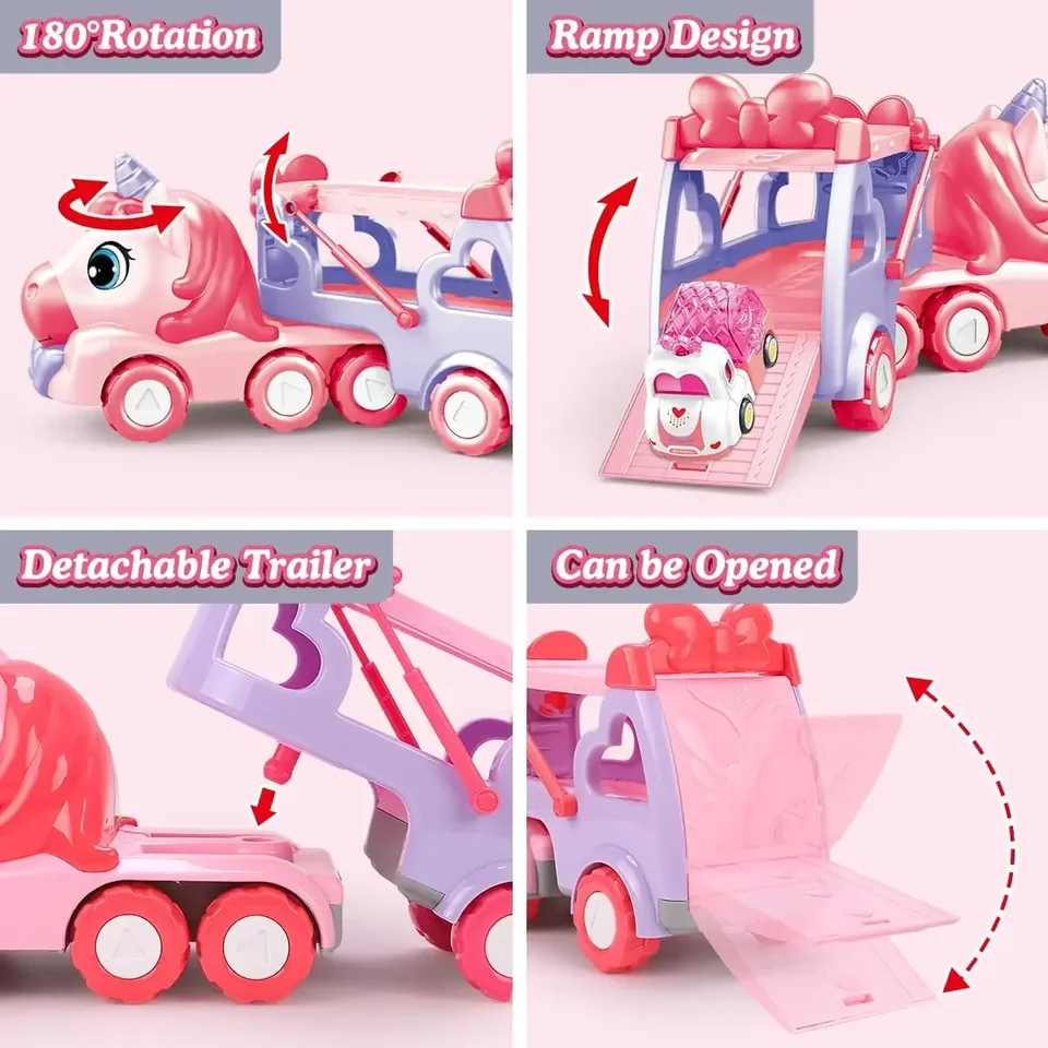 Juce® Militaire Camion Transporteur de Voitures pour Cadeau pour