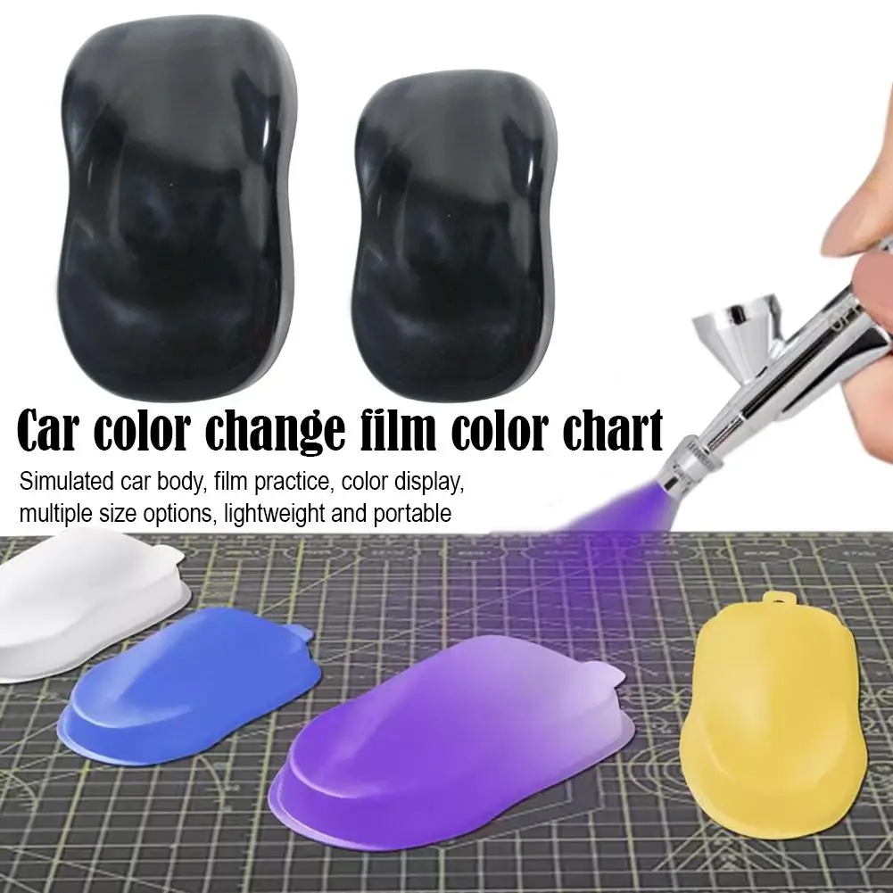 Car Vinyl Wrap Color Chart Simulated Car Body Sample Board For Film Practice Color Display Lightweight Portable Tool B6C6