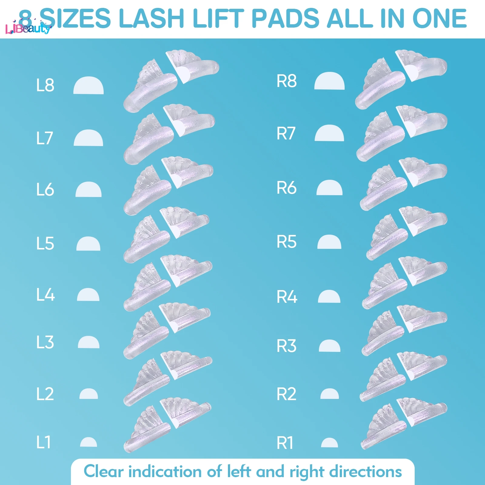 Libeauty C Kulka do trwałej na rzęsy bez kleju, silikonowa podkładka do trwałej, klejące wałki do rzęs, osłonka, lifting, 3D zalotka do rzęs, akcesoria do makijażu